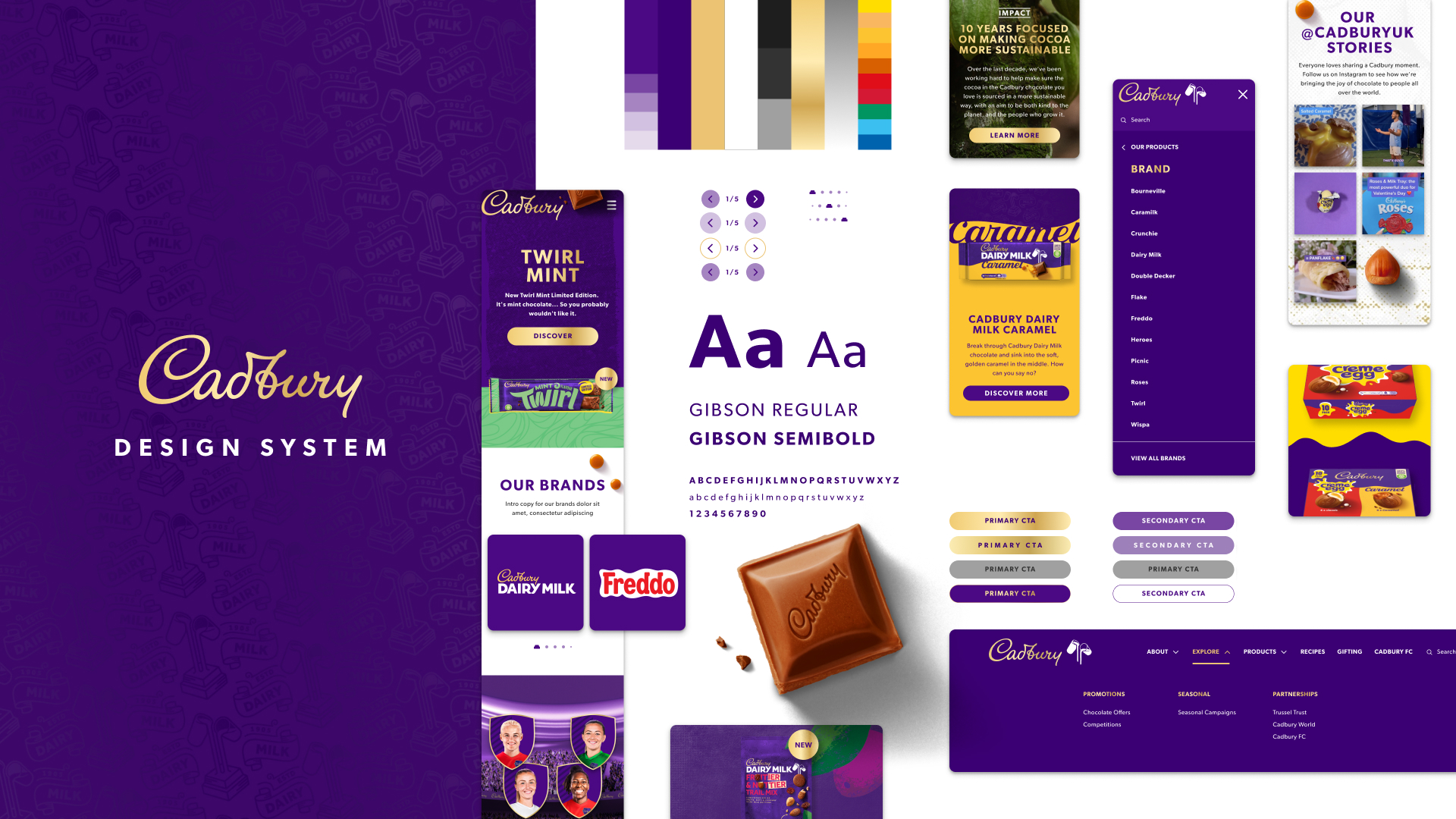 Cadbury website – design system (1)